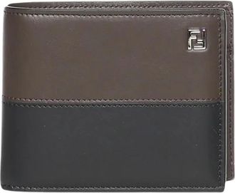 Fendi Accessoires, Heren, Zwart, ONE Size, Bi-fold Coin Wallet Vit.grace