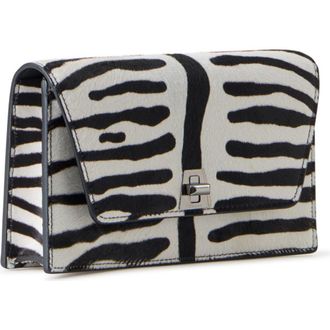 Akris Anouk Genuine Calf Hair Envelope Clutch in Zebra Stripes Small at Nordstrom