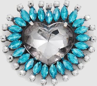 Essentiel Broche Koeur1 Bleu Gris