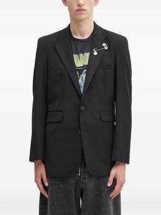 Aries Blazer con spilla - Nero