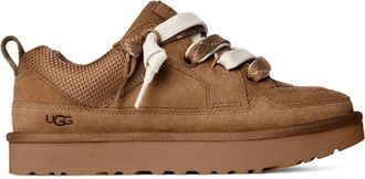 UGG Brown Low-Top Suede Laced Sneakers