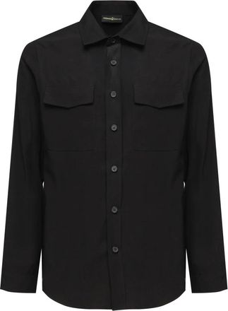 Giuliano Galiano Zwarte Panther Shirt Knoopsluiting - Heren - Casual Overhemden - Zwart - S - Overhemden