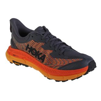 Hoka One One Hoka Mafate Speed 4 Textile Synthetic Mens Running Trainers - Castlerock Black - Size:UK 8