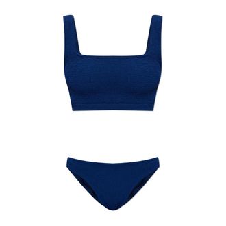 Hunza G Dames, Badkleding, Blauw, Maat: ONE Size Tweed