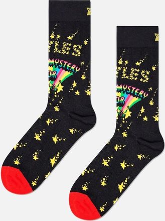 Happy Socks Womens The Beatles Magical Mystery Tour Socks, Black - Black/Black - Size: 9.5/12.5/12/11.5/11/10.5/10/13/9/8/8.5