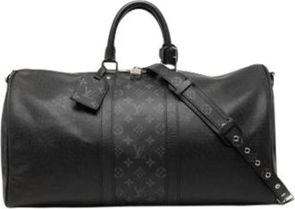 Louis Vuitton Pre-owned Taigarama Boston Bag - Heren - Vintage Weekendtas - Zwart - ONE Size - Leer - Vintage