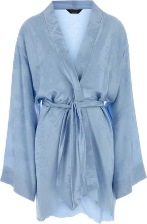 Balenciaga Light Blue Silk Mini Dress