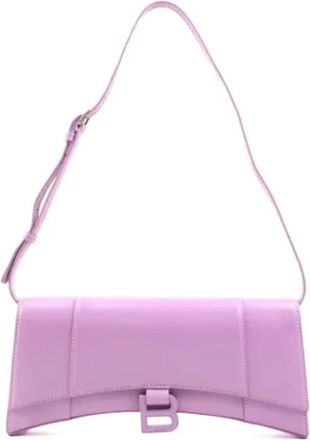 Balenciaga Pre-owned Leather balenciaga-bags - Dames - Vintage Schoudertas - Paars - ONE Size - Leer - Vintage