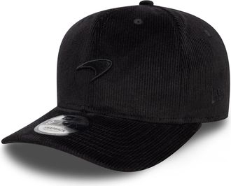 New Era 9Fifty Curved Snapback Cap - Cord McLaren Racing - M/L Black