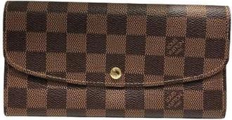 Louis Vuitton Pre-owned Wallets, male, Brown, Size: ONE SIZE Pre-owned Portefeuille Emilie Damier Long Wallet