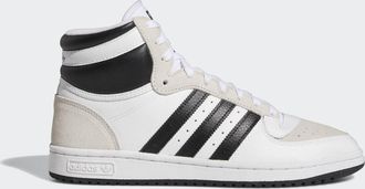 adidas Originals Mens Top Ten RB Shoes - White & Black material_real_leather - Size UK 7
