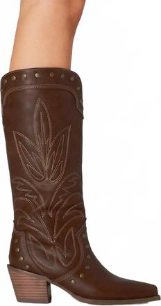 Billini Womens Damica Western Boot In Brown
