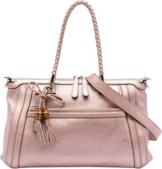 Gucci Pre-owned Bella Satchel - Dames - Vintage Handtas - Roze - ONE Size - Leer - Vintage