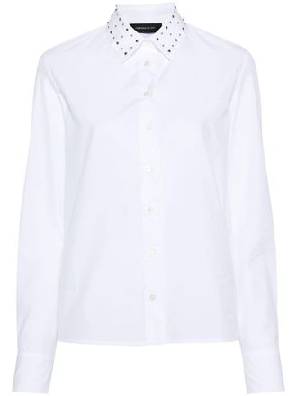 Fabiana Filippi stud-detail cotton shirt - women - Cotton - 44 - White