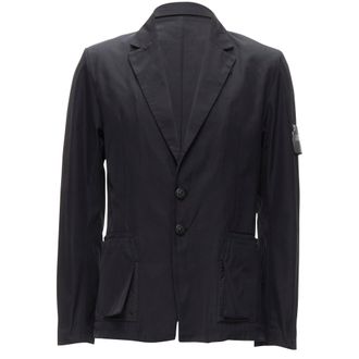Stone Island shadow project technical nylon logo patch blazer jacket