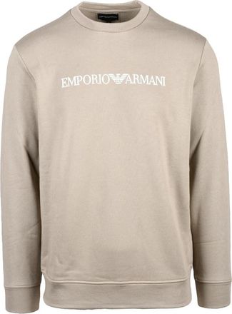 Emporio Armani Felpa Girocollo - Heren - Sweatshirts - Grijs - M - Katoen - Hoodies & sweatvesten