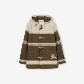 Burberry Short Wool Blend Harrogate Duffle Coat