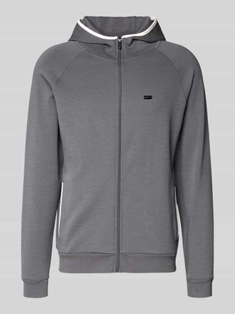 HUGO BOSS Regular Fit Sweatjacke aus Baumwoll-Mix Modell SENSE in Dunkelgrau, Gr&ouml;&szlig;e XL