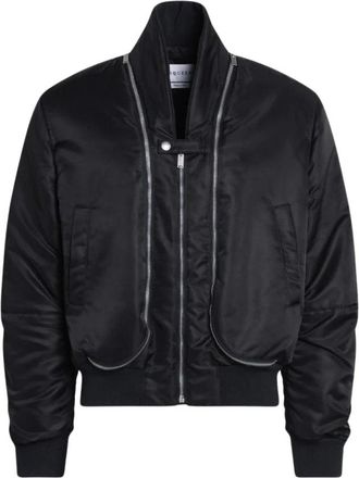 Alexander McQueen Bomberjack met dubbele ritssluiting - Heren - Bomber jackets - Zwart - M - Jassen