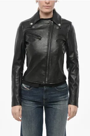 Diesel Vegan Leather Biker Jacket R-SINYA-A-NEW size Xxs