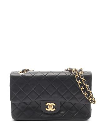 Chanel 1989-1991 Matelass&eacute; chain shoulder bag - women - Lamb Skin - One Size - Black