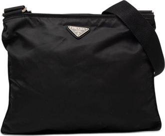 Prada Pre-owned Prada Tessuto Zip Top Crossbody Unisex NDVXF15FG255PXUV