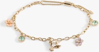 Alex and Ani Hummingbird Multicharm Adjustable Anklet in Gold at Nordstrom