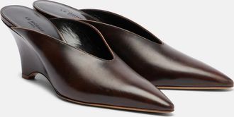 Le Monde Beryl Le Monde B&eacute;ryl Victoria 70 leather wedges