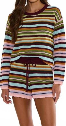 Beach Riot Beach Pullover Sweater In Paradise Stripe