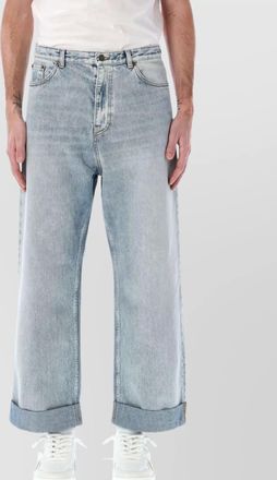 Valentino Garavani denim wide leg cotton pants