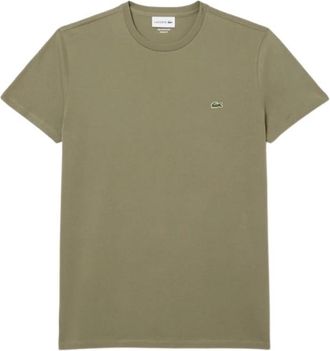 Lacoste T-shirt met ronde hals - Heren - T-shirts - Groen - 4XL - Tops