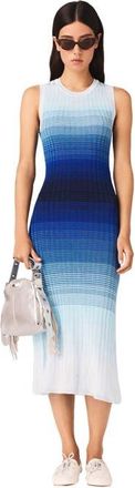 Maje Ombr&eacute; knit maxi dress in Blue at Nordstrom, Size 42 Eu
