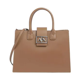 A|X Armani Exchange Shoppingtas - Dames - Tassen - Bruin - Maat: ONE Size Poliester