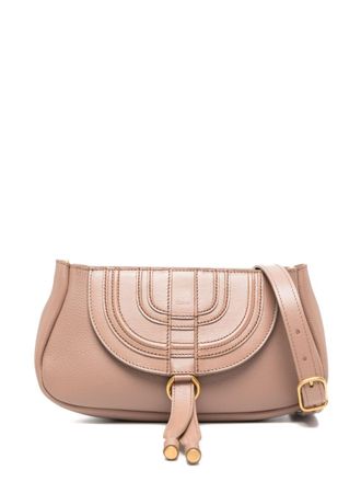 Chlo&eacute; Marcie leather shoulder bag - Neutrals