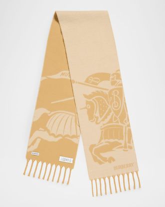 Burberry Reversible EKD Wool Scarf