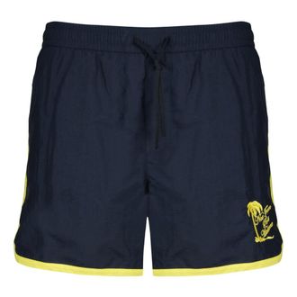 Dr&ocirc;le de Monsieur Beachwear, male, Blue, Size: M Short Plage Slogan Palmiers