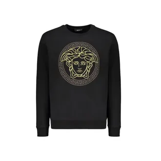Versace Zwarte Katoenen Sweater