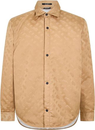 HUGO BOSS Mens Oxford Point Collar Long Sleeve Shirt in Medium Beige - Size X-Large