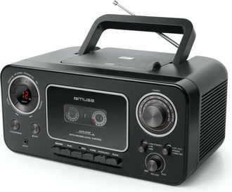 Muse Casete De Radio Cd Negro - M182rdc Muse