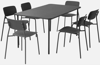 Sweeek Mesa De Jard&iacute;n De Metal + 6 Asientos