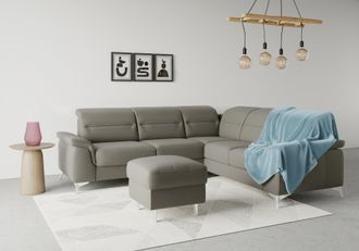 Sit&more Ecksofa »Sinatra L-Form« optional mit Kopfteilverstellung und Armteilfunktion