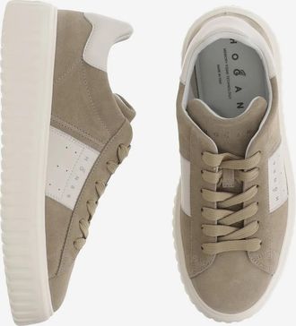 Hogan Low-Top Sneaker - H-Stripes Sneakers - Gr. 5_5 - in Beige - für Damen