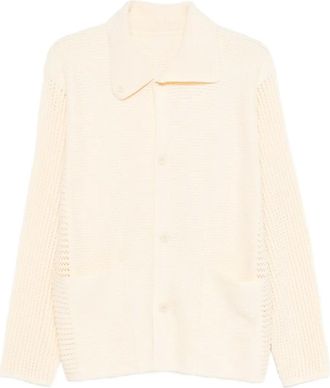 Homme Pliss&eacute; Issey Miyake Vest met zakknoop - Beige