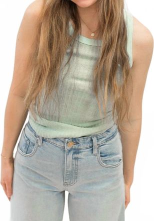Bloomingdale's Cooper Sweater Rib Tank Top In Mint