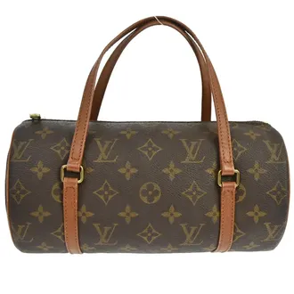 Louis Vuitton Papillon Monogram Canvas Brown Canvas Handbag (Pre-Owned)