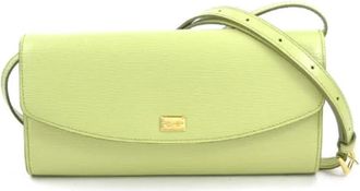 Dolce & Gabbana Tweedehands leren schoudertassen - Dames - Vintage Schoudertas - Groen - ONE Size - Leer - Vintage