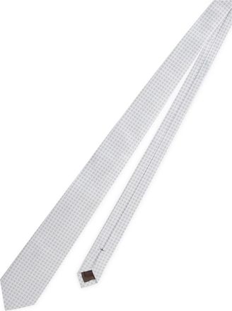 Churchs Verfijnde Fantasie Zijden Stropdas - Heren - Stropdassen - Wit - ONE Size - Accessoires