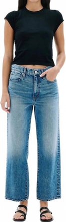 Slvrlake Denim Hunter Crop Jean In Read My Mind