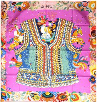 Herm&egrave;s Costume De Fete Scarf 90