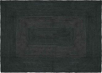 vidaXL Alfombra De &Aacute;rea Gris Oscuro 120 X 170 Cm Yute Vidaxl